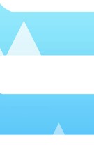 Poster - Animation of online shopping trolley icon over white triangles on blue background