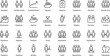 © Fakhar - A collection of line art icons depicting population growth, family, and migration on a light background