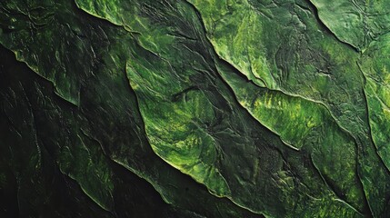 Aufkleber - Dark green textured stone surface background.