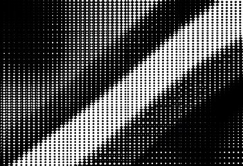 Poster - Abstract black and white halftone gradient pattern, seamlessly repeating ,  visual,  circular