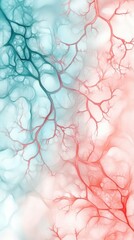 Poster - Abstract network of veins and capillaries in serene environment