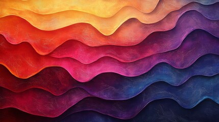 Poster - Abstract colorful wavy layers background.
