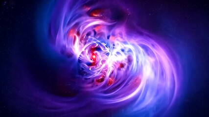 Wall Mural - abstract cosmic swirl of vibrant colors and energy, depicting a galactic phenomenon in space