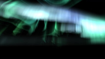 Wall Mural - animated aurora spectacle green and blue