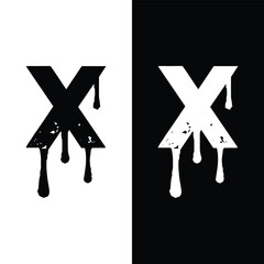 Aufkleber - Letter X With Minimal, Creative and Unique Monogram Logo.