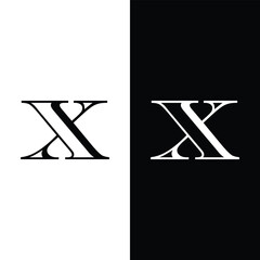 Aufkleber - Letter X Logo. creative letter 3d logo template, initial x company name Stock Vector.