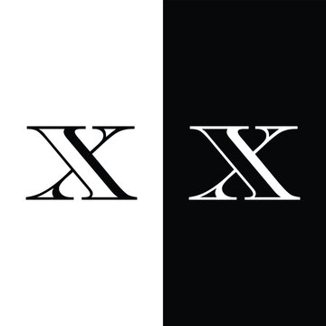 Letter X Logo. creative letter 3d logo template, initial x company name Stock Vector.