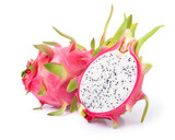 dragon fruit isolated on white background