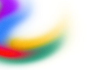 Wall Mural - overlay red blue yellow green multicolored grainy gradient on transparent background. elegance wavy 