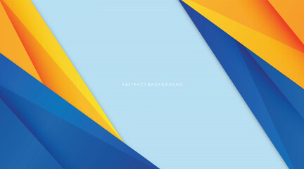 Fototapete - modern abstract blue and yellow gradient colorful background