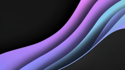 Poster - Abstract minimalist wallpaper with clean and minimalistic motifs, perfect for banner templates with black background and ample copy space. Ideal for modern design projects and creative layouts.