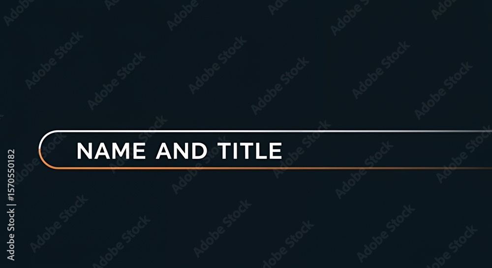 Modern Lower Thirds Name and Title Graphic Design Template Stock Photo ...