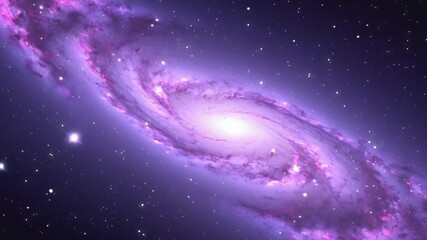 Flying Through The Stars And Colorful Nebulae In Space. Galaxy exploration through outer space towards glowing milky way galax