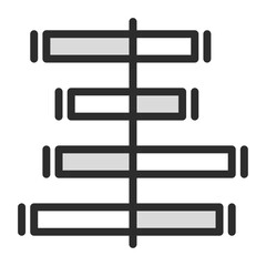 Poster - Data Comparison Bar Chart Icon Infographic Presentation Design