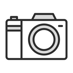 Poster - Camera Icon Illustration Photography Device Technology Symbol Simple Minimal Outline Design