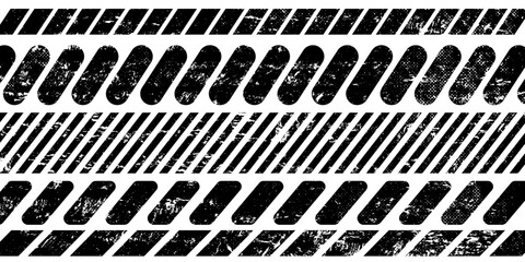 Wall Mural - Raster abstract geometric seamless pattern with vertical fading lines, tracks, halftone stripes. Extreme sport style illustration, urban art.