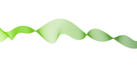 Aufkleber - White Background green wave lines flowing waves design,Modern abstract green wave liquid lines background,Vector abstract graphic design.