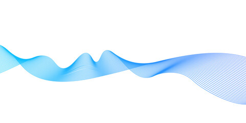 Aufkleber - Abstract vector background with blue wavy lines,Abstract business wave curve lines background.Curve wave seamless pattern. Line art striped graphic template,