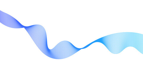 Aufkleber - Abstract vector background with blue wavy lines,Abstract business wave curve lines background.Curve wave seamless pattern. Line art striped graphic template,