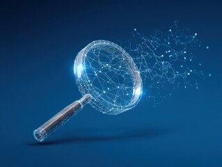 Poster - Abstract magnifying glass digital illustration