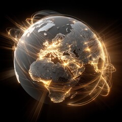 Poster - Global communication network visualization