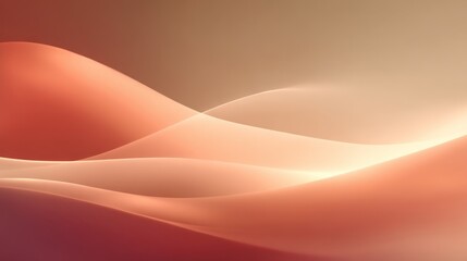 Poster - Abstract flowing coral background