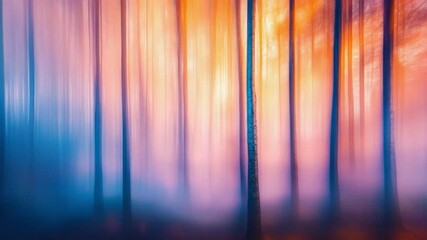 Wall Mural - explore the stunning beauty of a forest in vibrant colors. this footage is ideal for projects needin