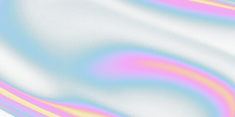 Poster - Transparent teal, pink, and yellow gradient swirl.