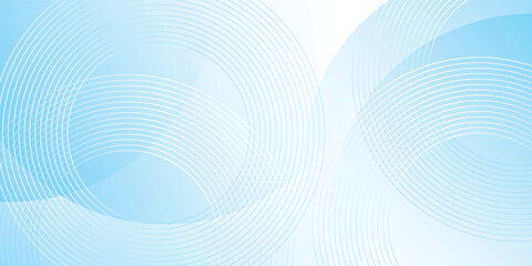 Poster - Abstract blue and white curve background. Simple graphic design. Modern elements.