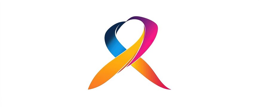 colorful wave vector on white background