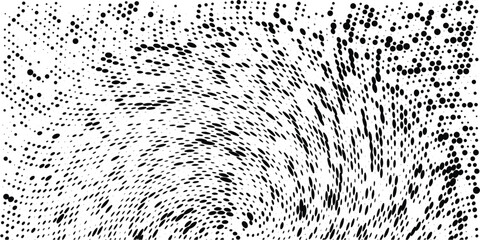 Wall Mural - Abstract grunge halftone pattern. Black and white vector illustration	