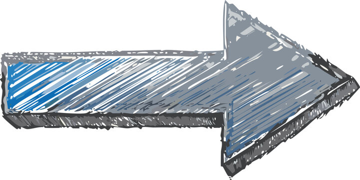 Crayon hand drawn arrow icon. Pencil and brush scribbles sketch. Grunge charcoal textured doodle. Chalk mark element.icon, arrow, bubble, arrow - bow and arrow, pencil drawing, illustration,