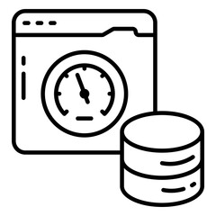 Wall Mural - Modern design icon of web speed optimization