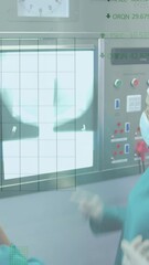Poster - Animation of data processing over diverse surgons inspecting xray