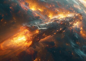 Wall Mural - Cosmic cloud nebula mystery universe astrology and light shine glowing explosion way space travel.