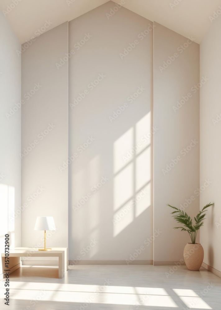 Home interior blank empty space interior design concept room space mock ...