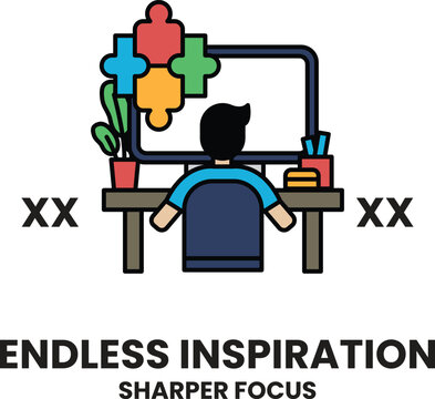 A man is sitting at a desk with a computer monitor in front of him