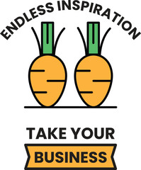 Aufkleber - Endless inspiration take your business