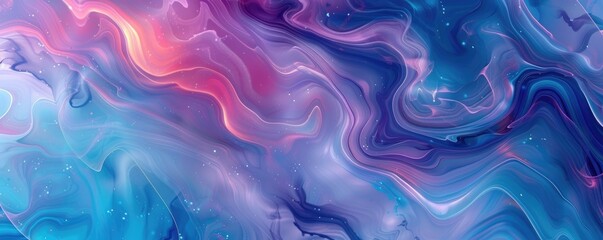 Poster - Abstract vivid colorful wave flowing express energetic texture. Seamless texture of vividness curve swirling convey sense of harmony and wonderful scene perfect for effect and graphic design. AIG61.
