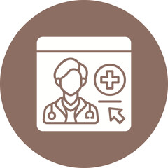 Wall Mural - Online appointment Icon