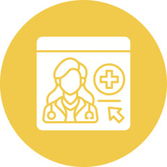 Wall Mural - online appointment icon