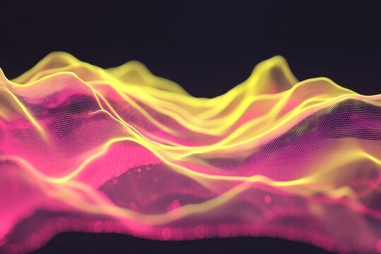Abstract digital illustration of undulating forms.