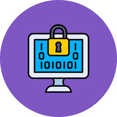 Wall Mural - Data encryption Icon