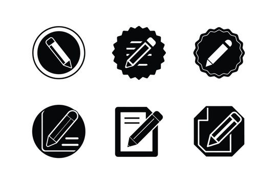 edit icon silhouette vector illustration
