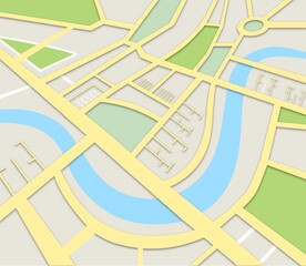 Poster - Illustrative image of map