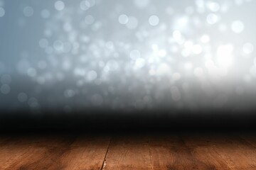 Poster - Shimmering light design over boards