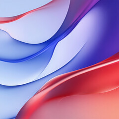 Fototapete - Abstract flowing elegant shape. Dynamic wave pattern with gradient colors. Concept texture background for modern design.