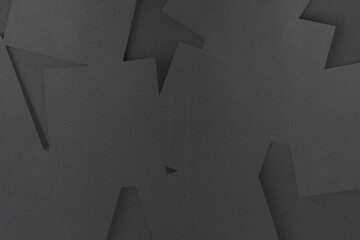 Poster - Digitally generated grey paper strewn