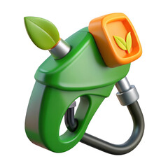 Aufkleber - 3d render bio fuel nozzle isolated on transparent background