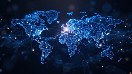 Poster - Global Digital Network and Connectivity Overview